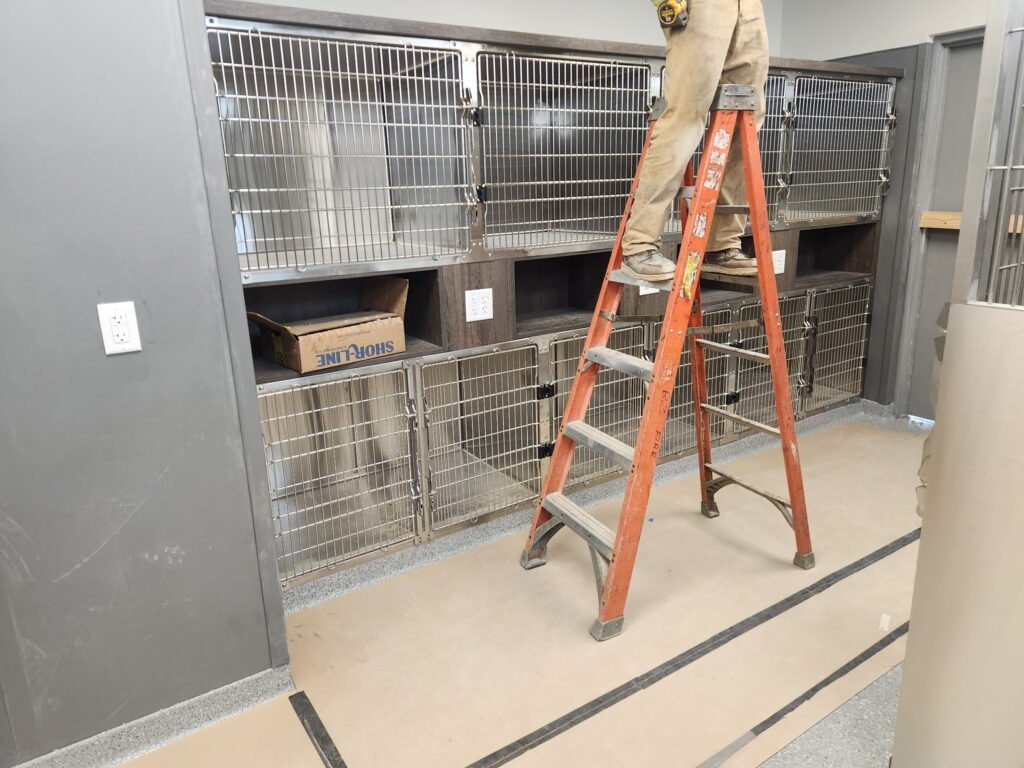New clinic kennels